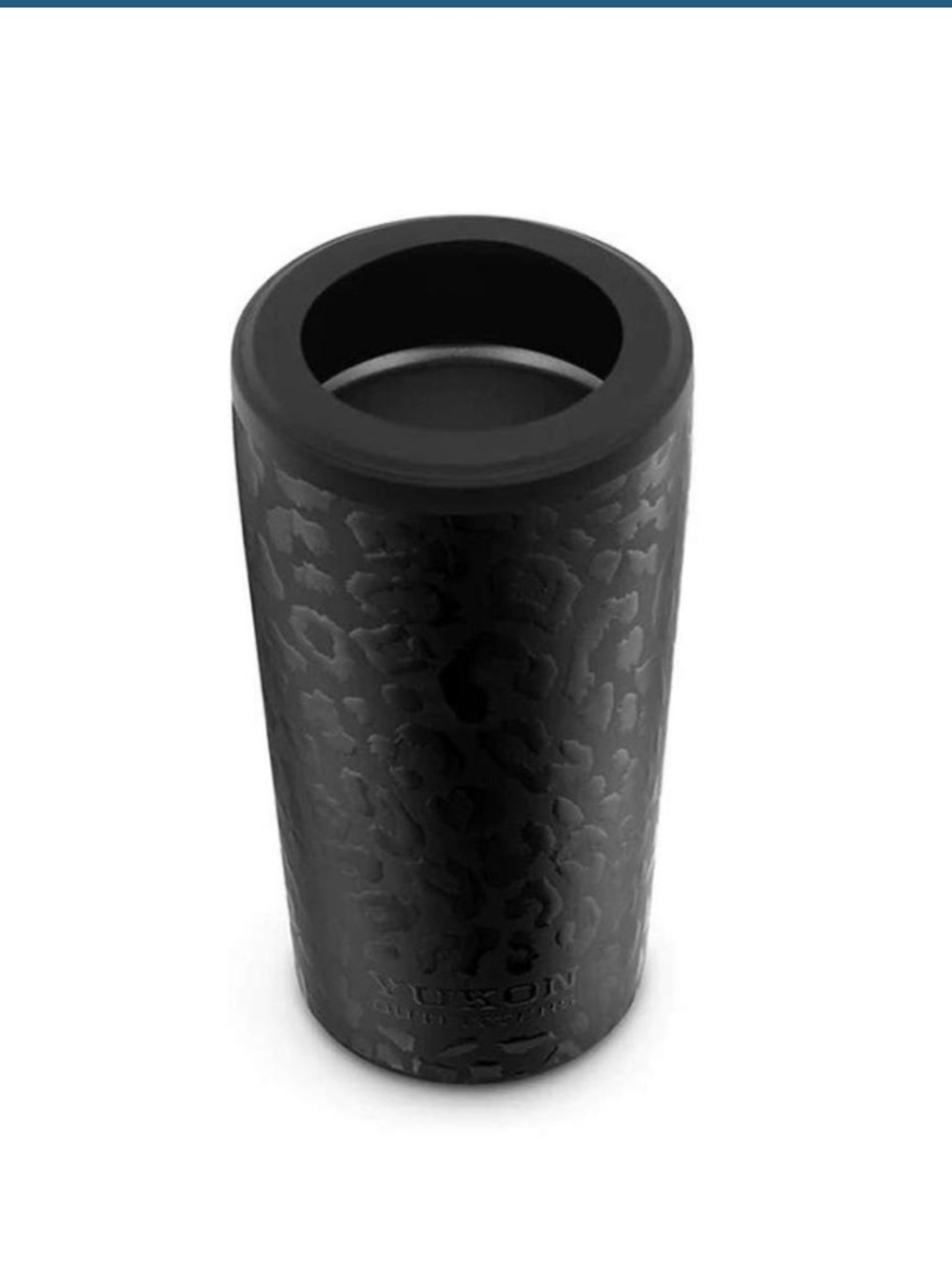 Insulated Black Cheetah Tumbler